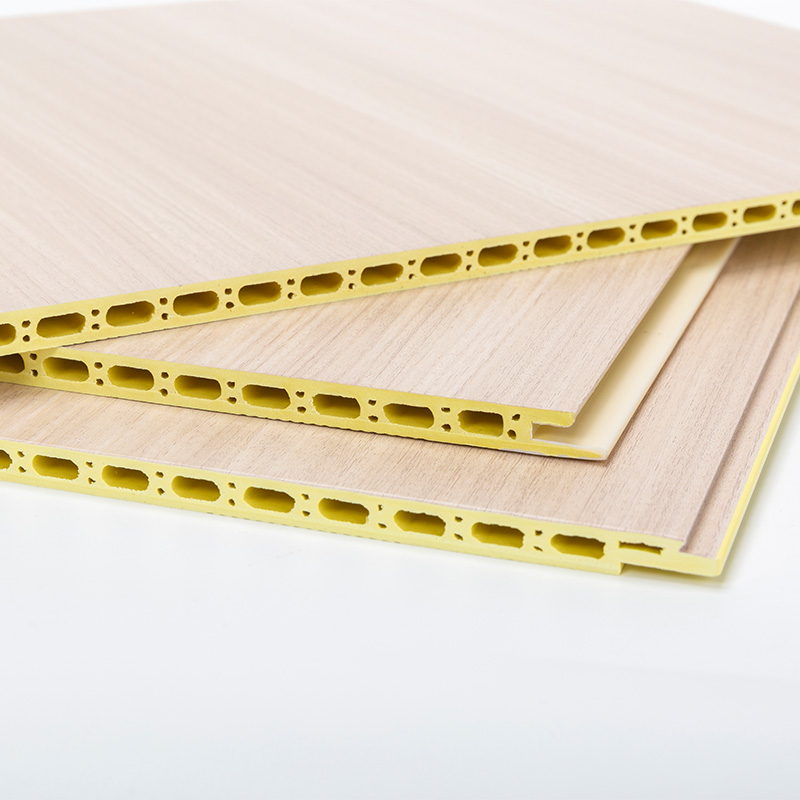 Yxwpc609 spessore 9mm 60 cm di larghezza di larghezza installazione rapida pannello wpc pannello integrato pannello integrato parete in fibra di legno in legno
