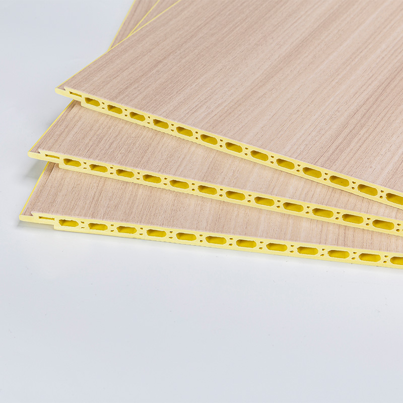 Yxwpc609 spessore 9mm 60 cm di larghezza di larghezza installazione rapida pannello wpc pannello integrato pannello integrato parete in fibra di legno in legno
