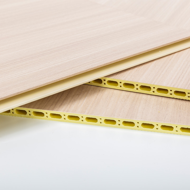 Yxwpc609 spessore 9mm 60 cm di larghezza di larghezza installazione rapida pannello wpc pannello integrato pannello integrato parete in fibra di legno in legno