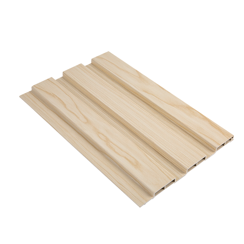 Pannello scanalato in WPC impermeabile e durevole, rivestimento in plastica composita per pareti, dimensioni delle cellule 10 * 4.2 YXWPC19512